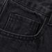Vintage Black Distressed Jeans For Men - High Street Fashion Slim Fit Flared Casual Pants With Retro Wash Effect_mkmklike.com