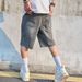 Men's American Style Denim Shorts Summer Thin Straight Leg Loose Fit Mid-Length Casual Five Point Trendy Pants_mkmklike.com