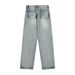 Spring/Summer Trendy High Street Men's Blue Jeans Casual Wide Leg Jeans_mkmklike.com