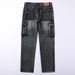 Retro Multi Pocket Climbing Sport Outdoor Jeans Men's Loose Straight Tube Comfortable Large Size Jeans_mkmklike.com