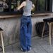 2026 New Autumn Plus Size High-Waisted Straight-Leg Jeans Women, Slimming For Pear-Shaped Figures, Loose Design,_mkmklike.com