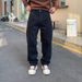 Men's Clothing Autumn Jacquard Full Print High Street Fashion Brand Design Jeans Loose Straight Washed Wide Leg Trousers_mkmklike.com