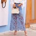 Trendy Lace Trim Denim Skirt For Women - High Waist A-Line Mini Skirt With Feminine Details (White/Black/Blue, S/M/L/XL/XXL)_mkmklike.com