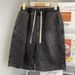 Vintage Washed Denim Shorts For Men – Streetwear Relaxed Fit Mid-Thigh Casual Jeans With Medium Stretch (Sizes M-4XL)_mkmklike.com
