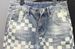 New Summer Men's Denim Shorts, Trendy And Stylish Plaid Patchwork Design, Loose Straight Leg, Versatile Five-point Pants_mkmklike.com