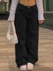 Women's Retro Low-waisted Jeans, Fashionable Retro Straight Leg Jeans, Loose Street Style Jeans_mkmklike.com