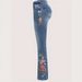 2026 European And American Women's Fashion Embroidered Fashionable Personality Low Waist High Elasticity Ins Trend Slim Fit_mkmklike.com