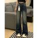 Pear-shaped Body Hip-covering Slightly Flared Jeans Women American-style High-waisted Trousers Fat Mm Slimming Plus-size_mkmklike.com