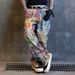 Illusion Paint High-version Graffiti Jeans Men's Original Straight-leg Pants Unique Chic Wide-leg Pants New_mkmklike.com