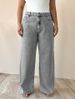 Distressed High Waist Straight Leg Jeans For Women – Washed Gray Ripped Denim Pants (Relaxed Fit, Cotton-Blend, S-XL, Vintage Streetwear)_mkmklike.com