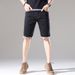 2023 Summer New Embroidered Distressed Men's Black Denim Korean Style Trendy Mid-Waist Five-Point Shorts For Men_mkmklike.com