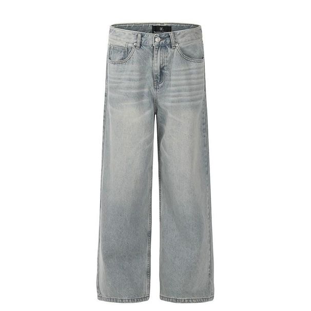 Men's & Women's Casual Washed Straight-Leg Jeans - Vintage Style, Lightweight Summer Denim Pants For Everyday Wear_mkmklike.com