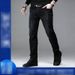 Trendy Brand Slim Fit Skinny Jeans Stretch Blue Black Korean Style Casual Trousers Midweight Cotton Long Pants for Wholesale_mkmklike.com