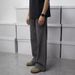 Men's Clothing Retro Blue Cow Washed Slightly Wide Leg Versatile Vintage Cleanfit Jeans_mkmklike.com