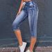 New Women's Slim Fit Jeans Versatile Rolled Elastic Waistband 2026 Hot Selling Item for Europe And America 2365 Archer0603_mkmklike.com