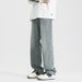 Retro Washed Jeans Boys Spring And Autumn Tide Brand Loose Straight Pants_mkmklike.com