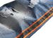 "Men's Reflective & Hand-Painted Denim Shorts – Trendy Mid-Length Streetwear With Colorful Webbing Holes (Sizes 28-42, Blue/Black)"_mkmklike.com