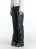 Women's Clothing Bohemian Style Jeans Gemstone Totem Print Fashion Solid Color Denim Subculture Pants_mkmklike.com