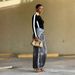 Women's Distressed Faux Leather 3D Printed Two-Piece Set Casual Cotton Jeans Spring/Autumn Summer Collection_mkmklike.com