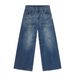 EF JEANS | 2024 New American Retro Design Lightning Pattern Washed Jeans Loose Straight Wide Legs_mkmklike.com