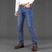 HME plus Size Men's Jeans European American Style Stretch Business Casual Straight Leg Long Pants_mkmklike.com