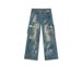 EF JEANS | 2025 Spring New European And American Style Hand-painted Graffiti Heavy Industry Multi-pocket Tooling Jeans Trendy Men_mkmklike.com