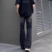 Men's Retro Black Loose Fit Jeans – High Street Style, Slightly Flared Wide Leg, Comfortable Straight Cut Trousers_mkmklike.com