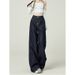 Retro Wide Leg Jeans For Women High Waist Loose Fit Pear Shape Denim Blue Autumn Winter American Style Trousers_mkmklike.com