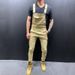 Men's Clothing Fashion Dyed Overalls, Ripped Slim Fit Men's Denim Trousers, Trendy Workwear_mkmklike.com