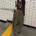 Women's Clothing Retro Washed Denim Jeans Loose Boyfriend Style Floor Length Pants Spring Autumn Fashion Solid Color England Style_mkmklike.com