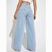 New Cross-Border European And American Women's Jeans High Waist Slim Straight Denim Pants Hot Sale_mkmklike.com