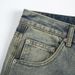 High Street Distressed Button-Fly Zipper Jeans – Vintage Washed Loose Fit Denim Pants For Men, Retro & Edgy Style_mkmklike.com