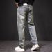 American Retro Koi Embroidered Jeans Men's National Style Fattened Plus Size Heavy Industry Old High Street Ripped Jeans_mkmklike.com