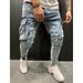 Men's Clothing Stretch Jeans Slim Leg Trousers_mkmklike.com