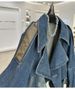 Vintage Distressed Denim Jacket For Women – Loose Fit, Petite Short Style (S-XXXL, Vintage Blue/Bluish)_mkmklike.com