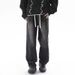 Spring And Summer Thin American Fashion Brand Street Wide Washed Jeans For Men, Loose High School Straight Leg Pants_mkmklike.com