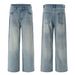 Men's Clothing & Archer0603 & Summer American Style Cleanfit Washed Retro Jeans Men's Straight Leg Loose Fit Trousers_mkmklike.com