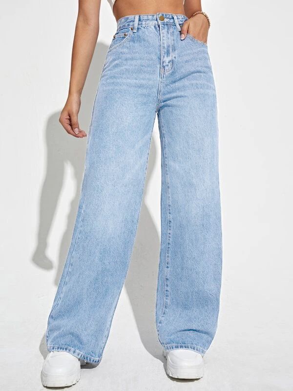 Women's Clothing New Jeans Women's Loose Straight Ladies_mkmklike.com
