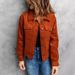 Women's Clothing Jacket Fashion Solid Color Slim Lapel Ladies Casual Warm Coat_mkmklike.com