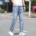Soft Jeans Men Brand Loose Straight Casual Plus Long Pants Trendy Big Size Men's Business Trousers_mkmklike.com