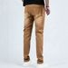 Men's Washed Ginger Jeans | Classic Straight Leg Fit | Vintage Leather Patch & Subtle Whiskering | All-Season Casual Denim Pants_mkmklike.com
