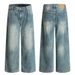 Vintage Washed Denim Pants – Loose Fit Dad Jeans For Retro Streetwear & Casual Outfits_mkmklike.com