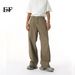 EF JEANS | 2025 Spring New Korean Version Vibe Style Simple Solid Color Washed Jeans Straight Casual Pants_mkmklike.com