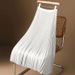 Women's ClothingSolid color pleated skirt mid-length, over-the-knee, high-waisted A-line skirt_mkmklike.com
