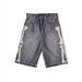 Men's Clothing Summer Men's Denim Shorts High Street Trendy Five Point Loose Straight Leg Style Embroidered Bones_mkmklike.com