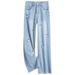 Drop-shipping Straight-leg Jeans For Women, 2024 Spring And Autumn New Style, High-waisted, Slimming, Drapey,_mkmklike.com