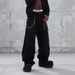 Men's Black Distressed Straight Leg Jeans – Streetwear Essential | Relaxed Fit & Edgy Style Relaxed Straight Fit_mkmklike.com