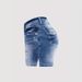 New Women's Denim Thick Thread Embroidered Ripped Slim Elastic Shorts Fashionable And Versatile_mkmklike.com