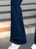 Women's Clothing Stretch Simple Design Stretch Denim Jeans High Waist Flared Bootcut Pants Slim Fit Comfortable Blue Jeans For Casual Wear_mkmklike.com