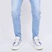 Men's Slim Fit Stretch Denim Jeans Light Blue Skinny Midweight Polyester Jeans Simple Design Mid Waist_mkmklike.com